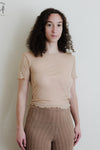 BASERANGE Aroostook T-shirt TOAR-CG-SP24 pink camel